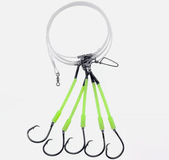KTGCOZS deep-drop snapper rig with five hooks for bottom fishing at depth