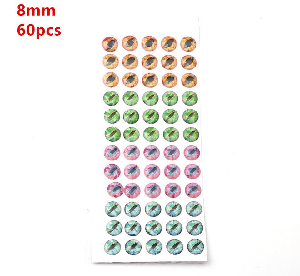 KTGCOZS 8mm eyes provide bold flash to attract bites.