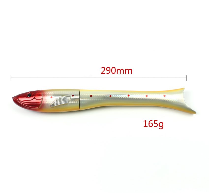 KTGCOZS fish-shaped pen rod closed compact and easy to carry.