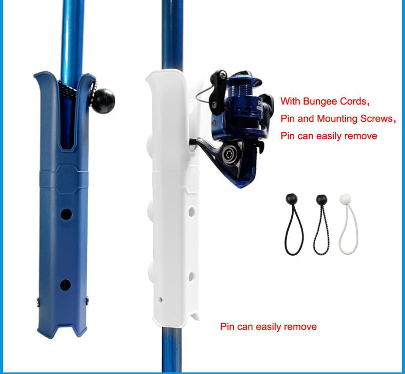 KTGCOZS fishing rod holder blue kayak-mount compatible for boats.