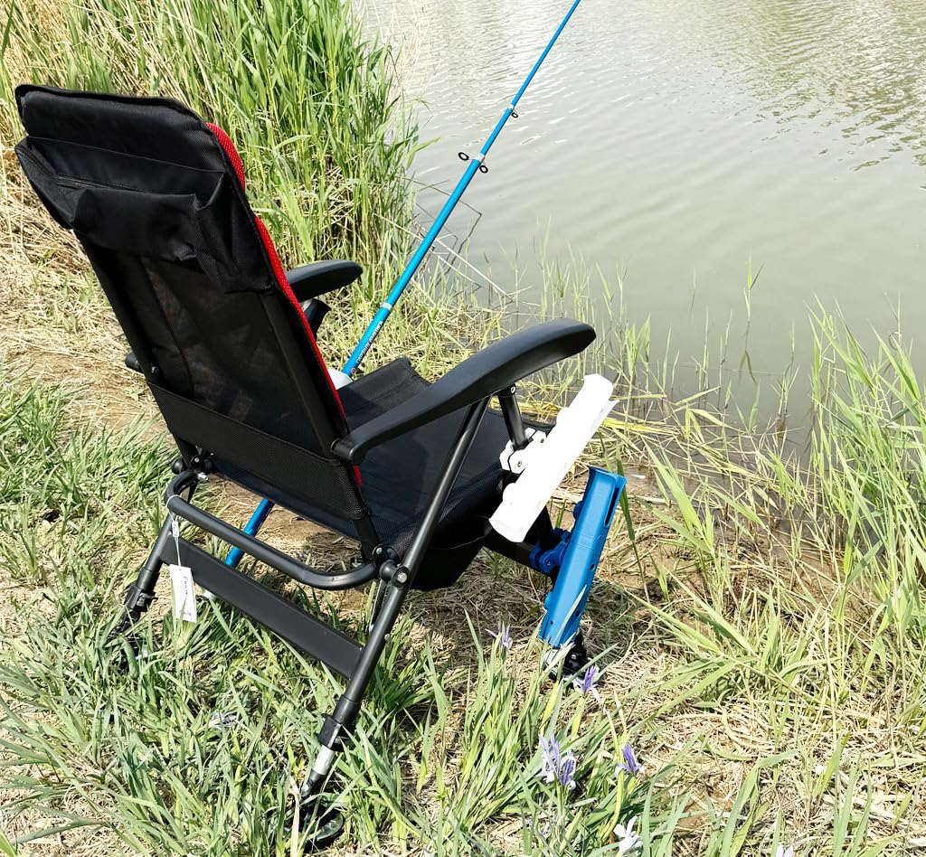 KTGCOZS fishing rod holder blue portable design for on-the-go use.