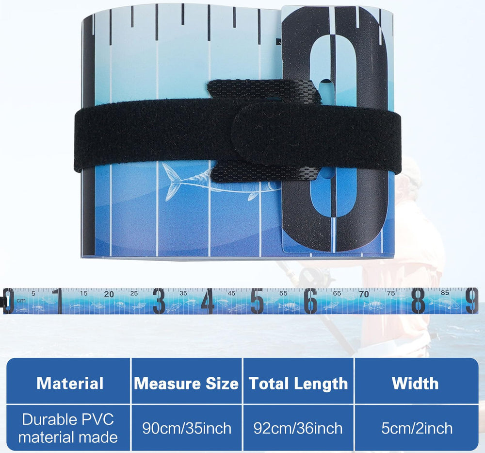 Measuring range showing 35 inches / 90 centimeters