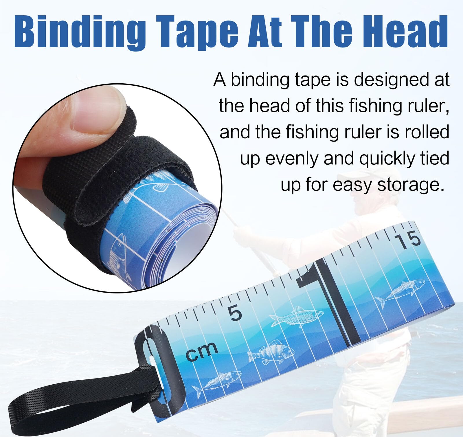 Tabs on both ends for butt-up measurement against items