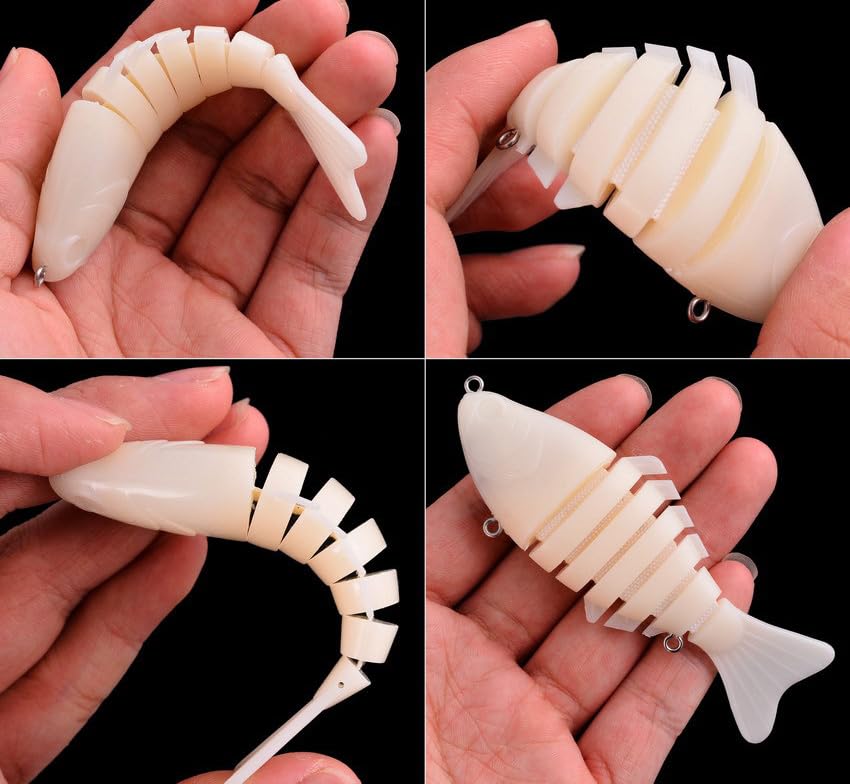 KTGCOZS unpainted lure suitable for freshwater and saltwater use.