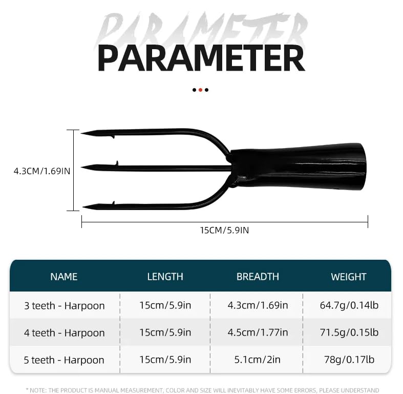 KTGCOZS frog spear shows 4 teeth design for versatile hunting in shallow waters.
