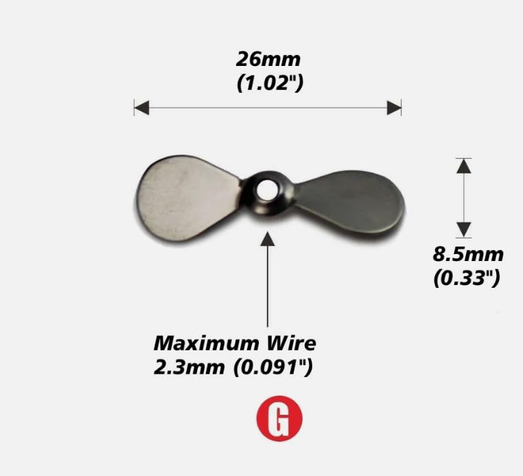 KTGCOZS gold-coated prop blade close-up showing premium reflectivity.