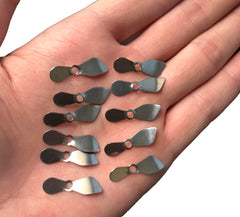 KTGCOZS gold-coated prop blades provide high reflection for spinner lures.