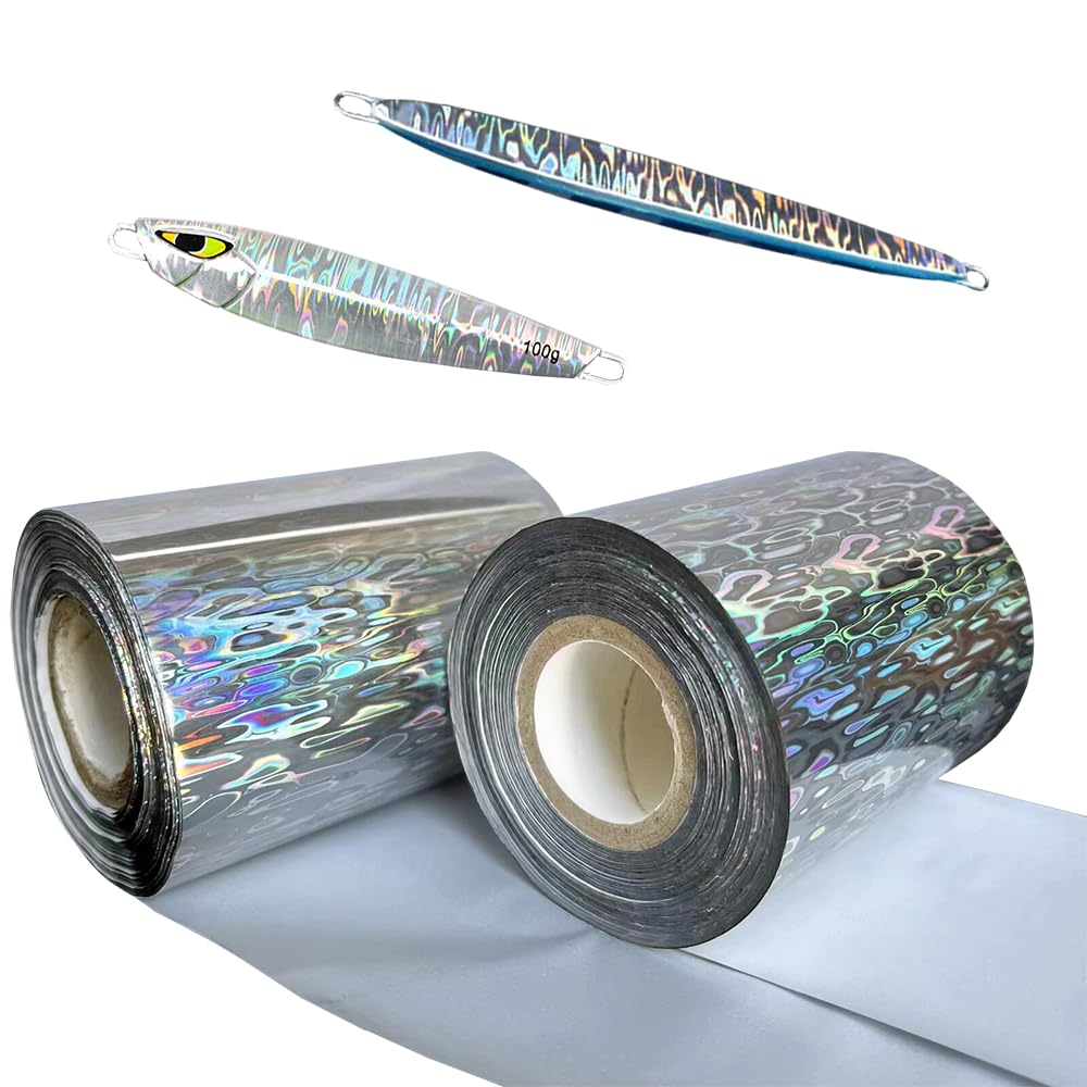 KTGCOZS hot stamping foil on a fishing lure showing vibrant color finish