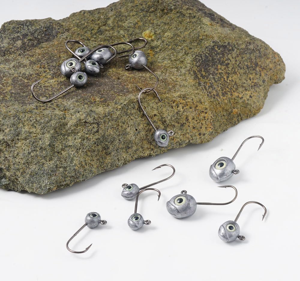 KTGCOZS jig heads suited for crappie trout bluegill fishing scenarios