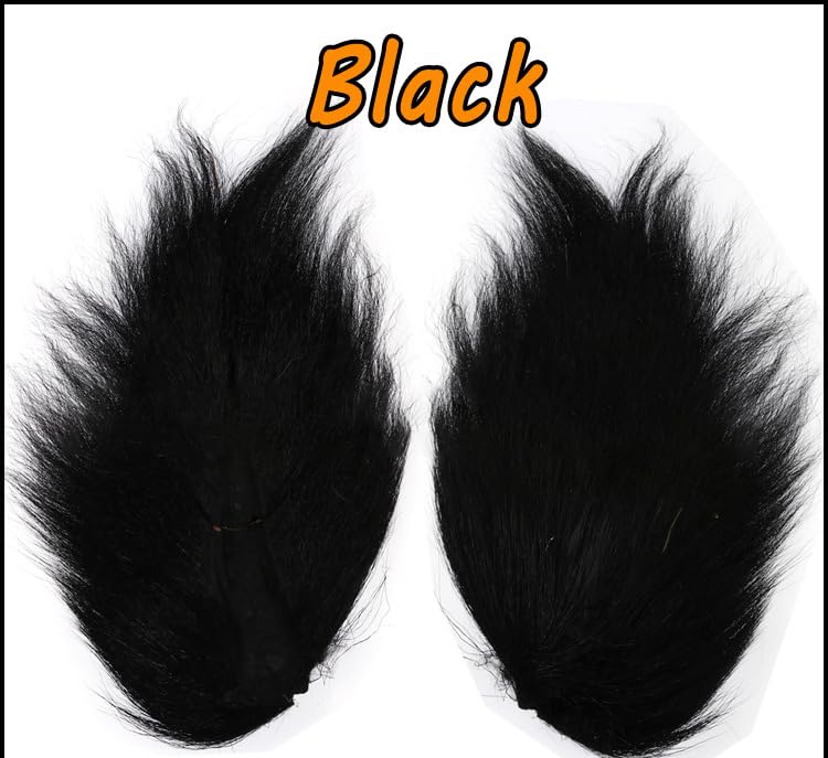 KTGCOZS lower 2-3 tail selection black for clouser-style patterns.