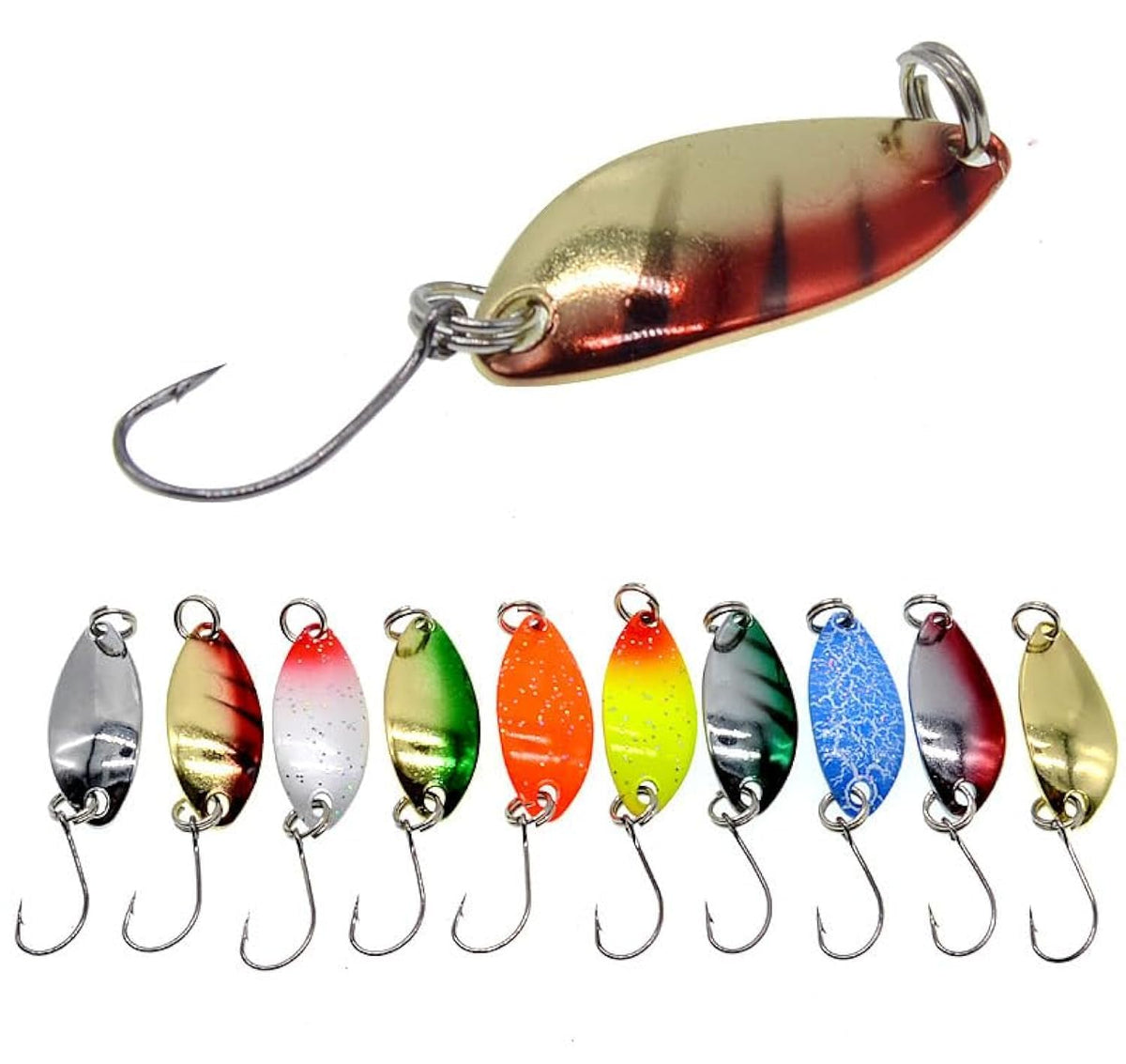 KTGCOZS micro spoon lure 1/8oz for trout and bass with precise casting and action.