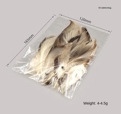 KTGCOZS natural barred mallard flank feathers add realistic texture for better imitations.