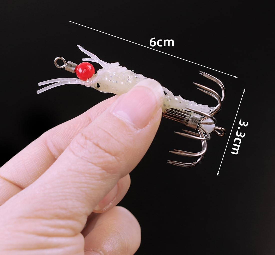 Close-up of luminous squid jig