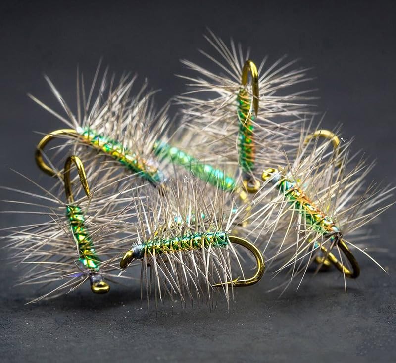 KTGCOZS Peacock flat tinsel crystal flash adds subtle shimmer to flies.