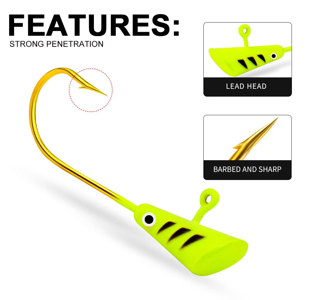 KTGCOZS 25-pack jig heads ready for multiple trips