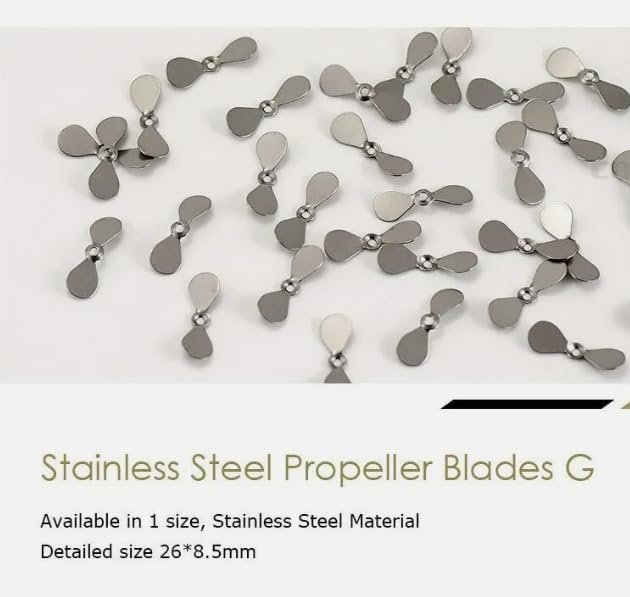 KTGCOZS silver-coated prop blade close-up highlighting flash and durability.