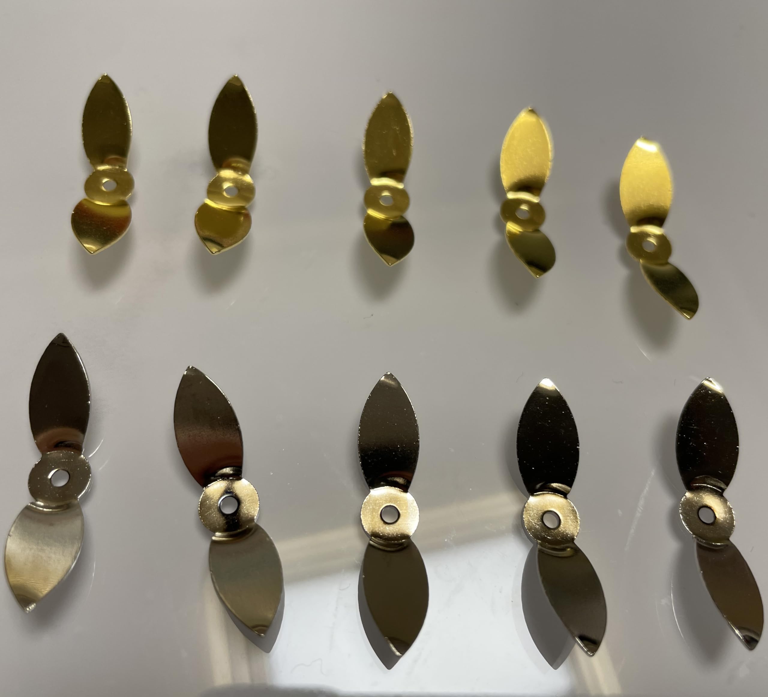 KTGCOZS silver propeller blade for DIY lures, delivers high reflection and attraction.