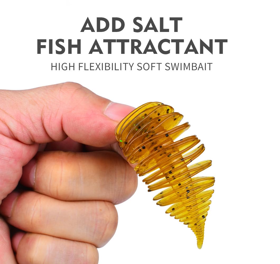 KTGCOZS soft worm lure easy-install design saves anglers setup time