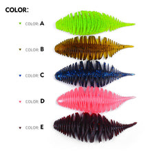 KTGCOZS soft worm lure side view shows lifelike profile