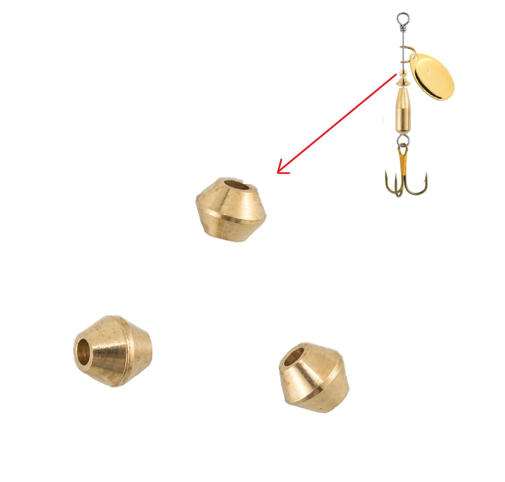 KTGCOZS spinner bead durable brass for precise balance during retrieves