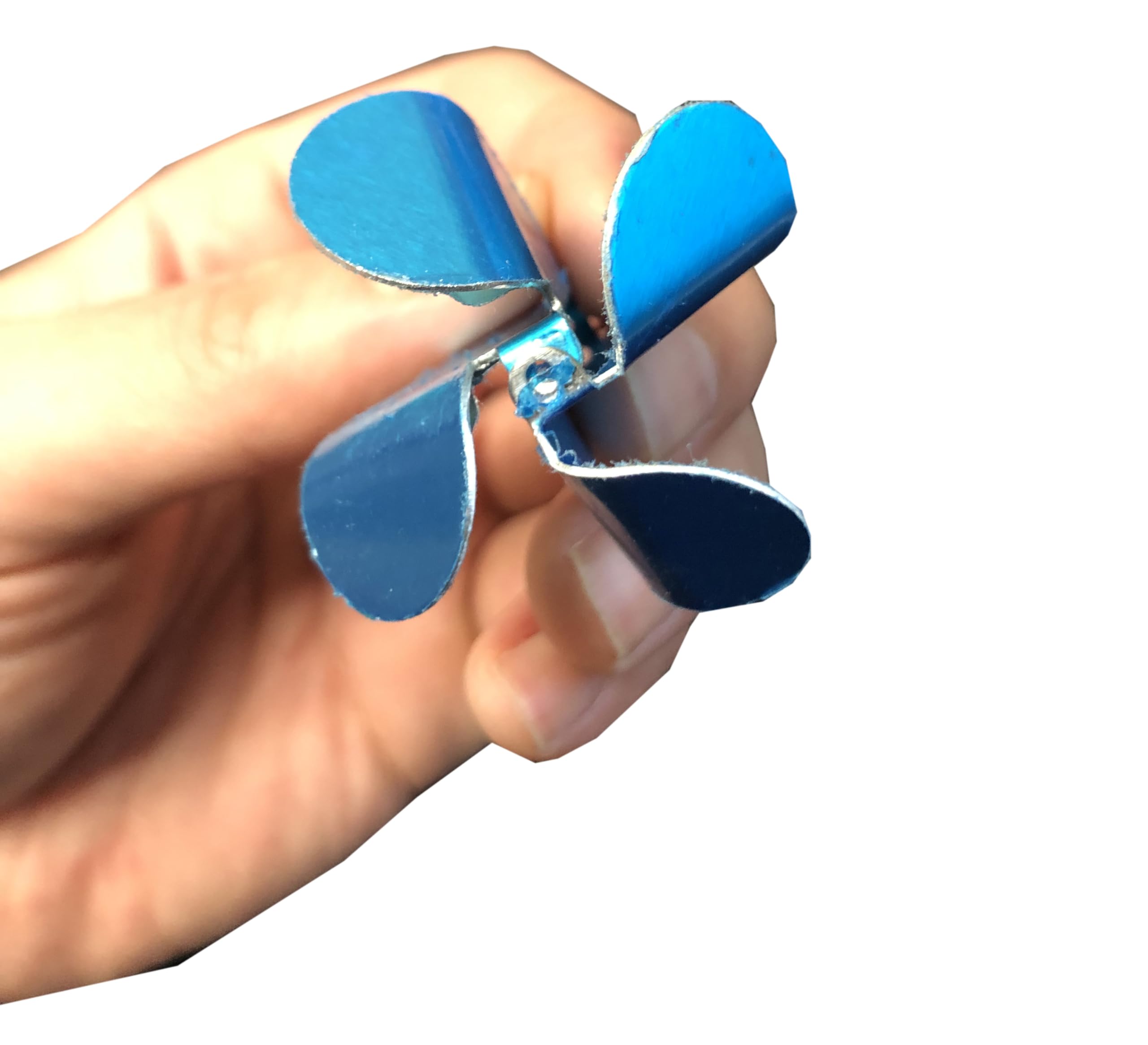 KTGCOZS stainless steel quad buzz blade assembly close-up for versatile lure creation.