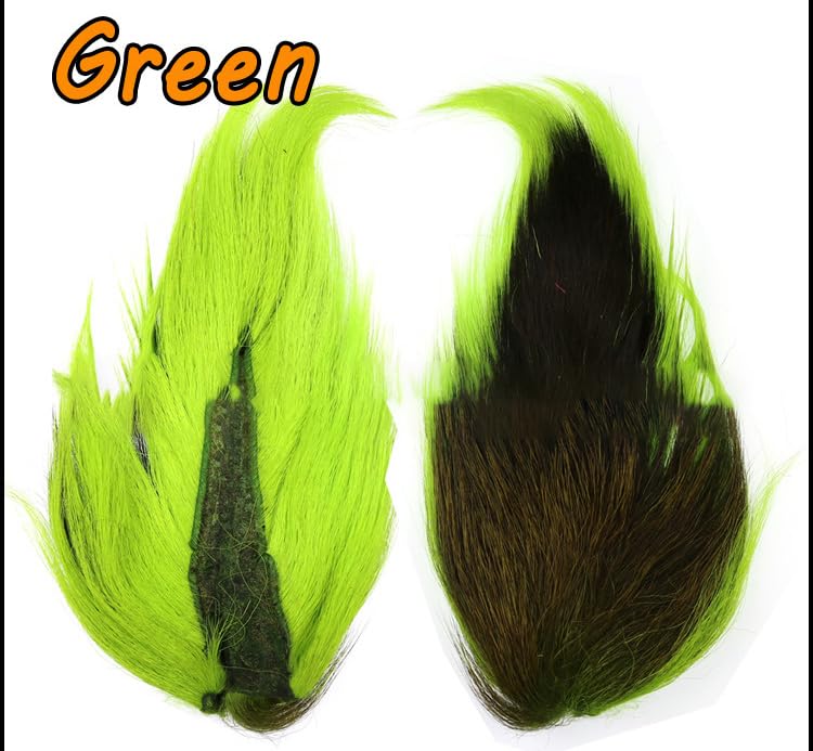 KTGCOZS streamers jig material black deer tail hair for lifelike movement.
