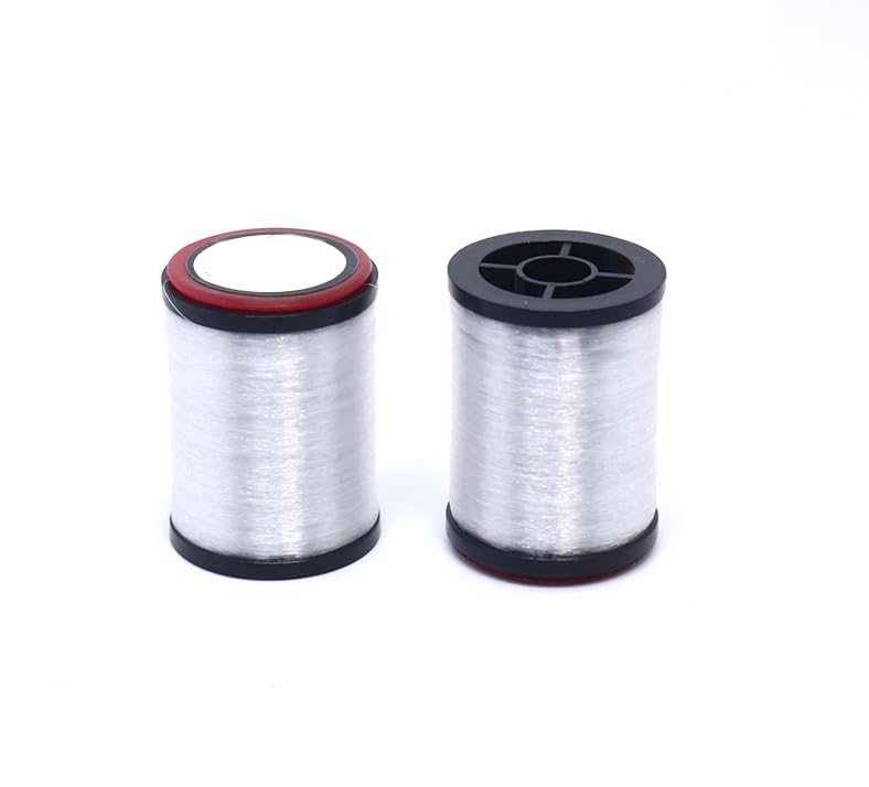 KTGCOZS Pack of 2 Spool Monofilament Fly Tying Thread — 400yds Each, C ...
