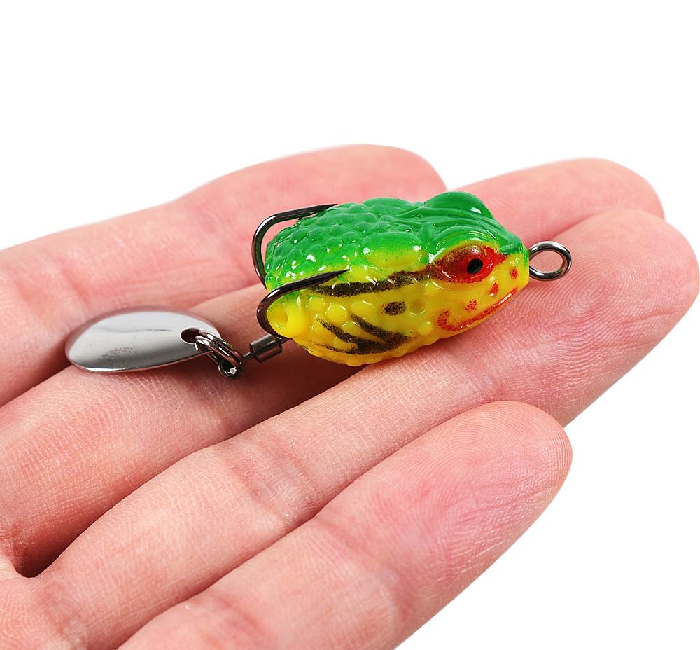 KTGCOZS walking-the-dog-action-frog-lure enables easy glides through cover.