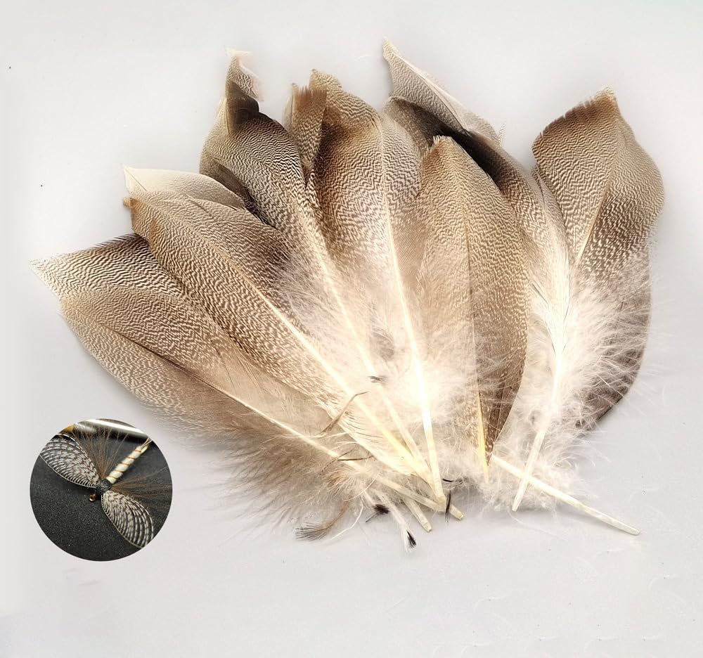 KTGCOZS wild goose hair wing enhances realism and helps create versatile fly patterns.