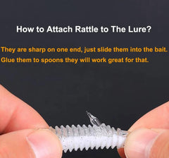 KTGCOZS worm bait rattle insert fits most soft plastics