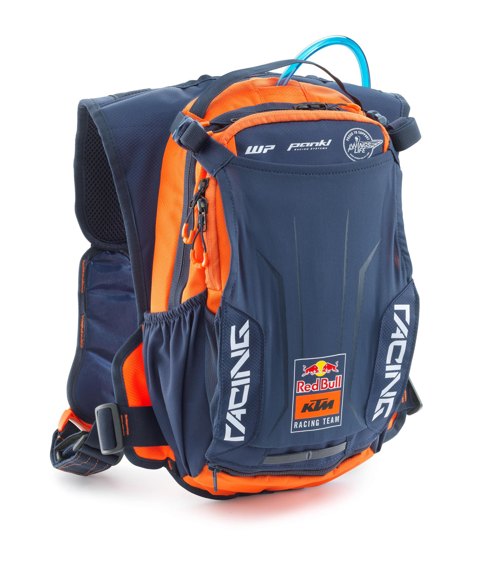KTM Red Bull Replica Baja hydration backpack front view, ideal for race-day hydration and gear