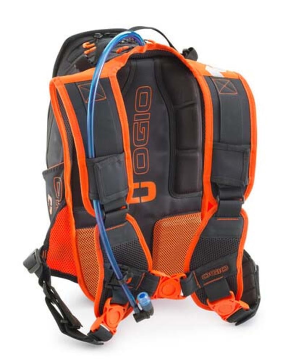 KTM Team Dakar hydration backpack side view showing compact storage