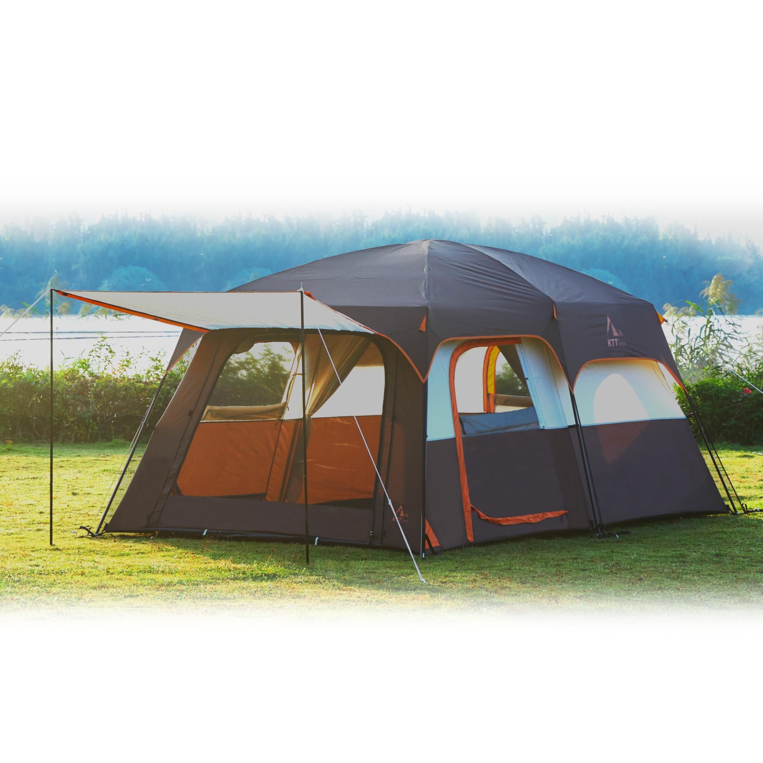 KTT Extra Large Tent exterior shows spacious layout for family camping