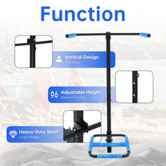 KUAFU kayak rack adjustable-height cradle for different kayak sizes.
