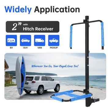 KUAFU kayak rack protective layer prevents scratching during loading.