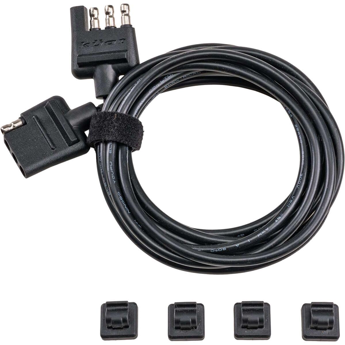 Kuat 4 Pin Flat Rack wiring extension install for secure bike rack connection.