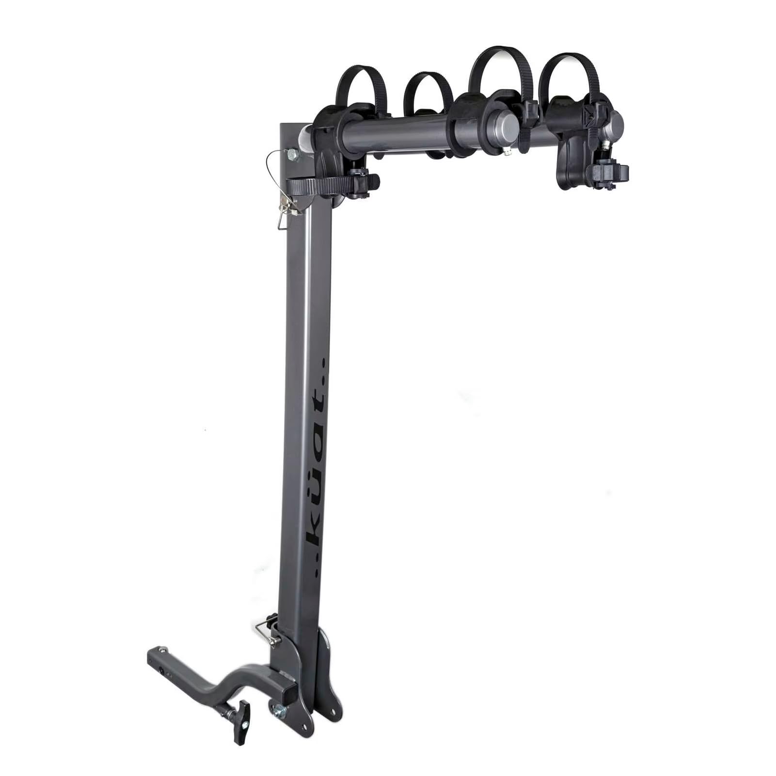 KUAT Beta folded bicycle rack saves space for storage after trips.
