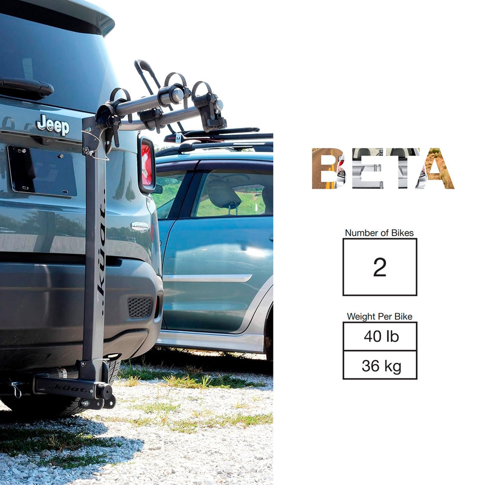 KUAT Beta lightweight at 14 pounds for quick mounting and storage.