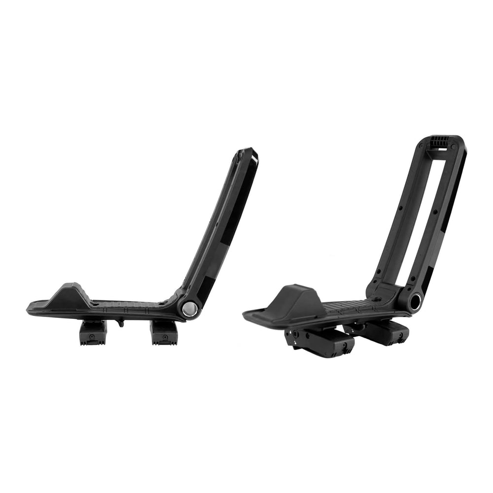 KUAT Class 4 V2 tilt adjustment balances loads across uneven crossbars.
