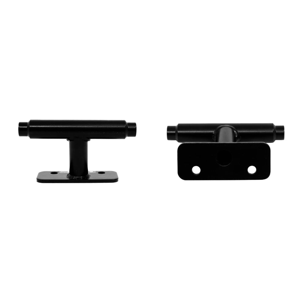 Kuat Dirtbag through-axle rack close-up shows robust steel construction.