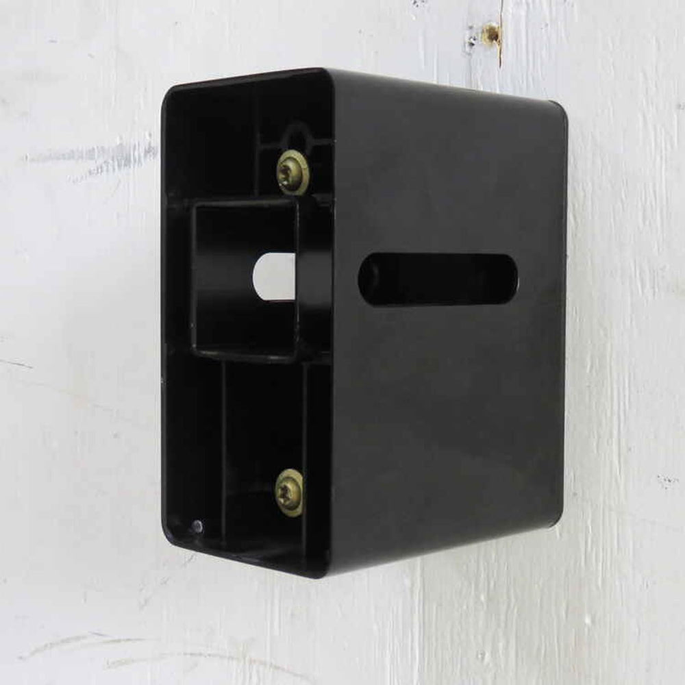 Sleek black finish complements modern garages while keeping racks accessible.