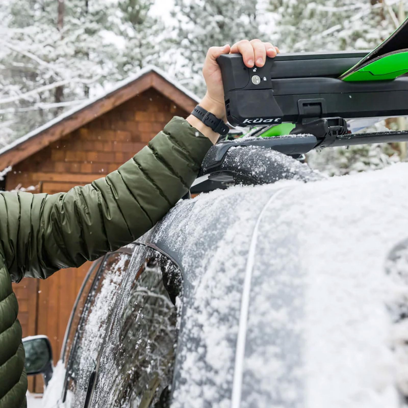 KUAT Switch capacity up to six large skis or four snowboards.