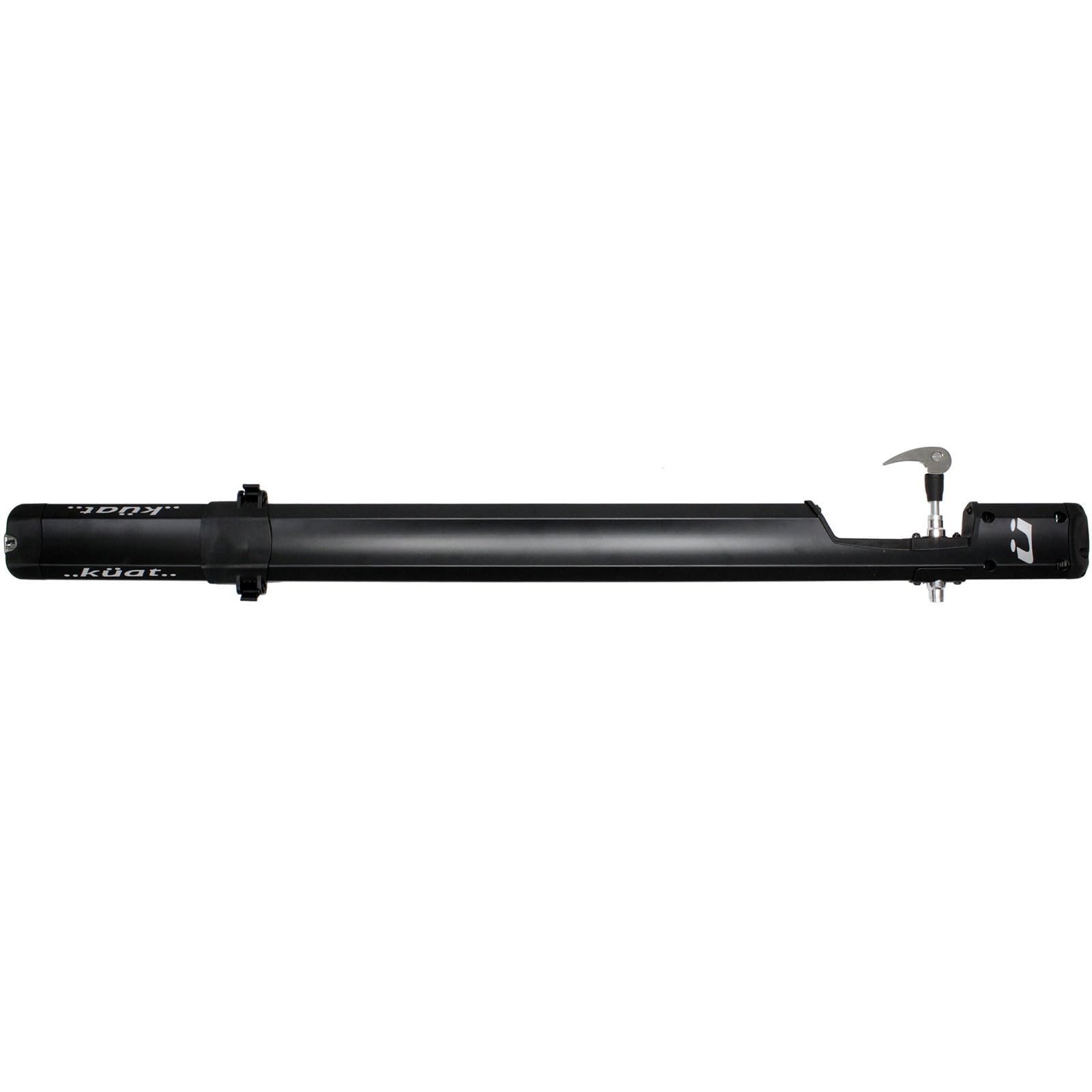 Kuat Trio fork mount carrier on a vehicle secures a road bike for safe highway transport.