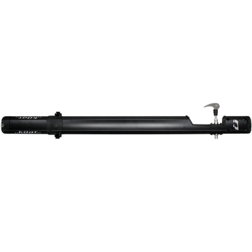 Kuat Trio fork mount carrier on a vehicle secures a road bike for safe highway transport.