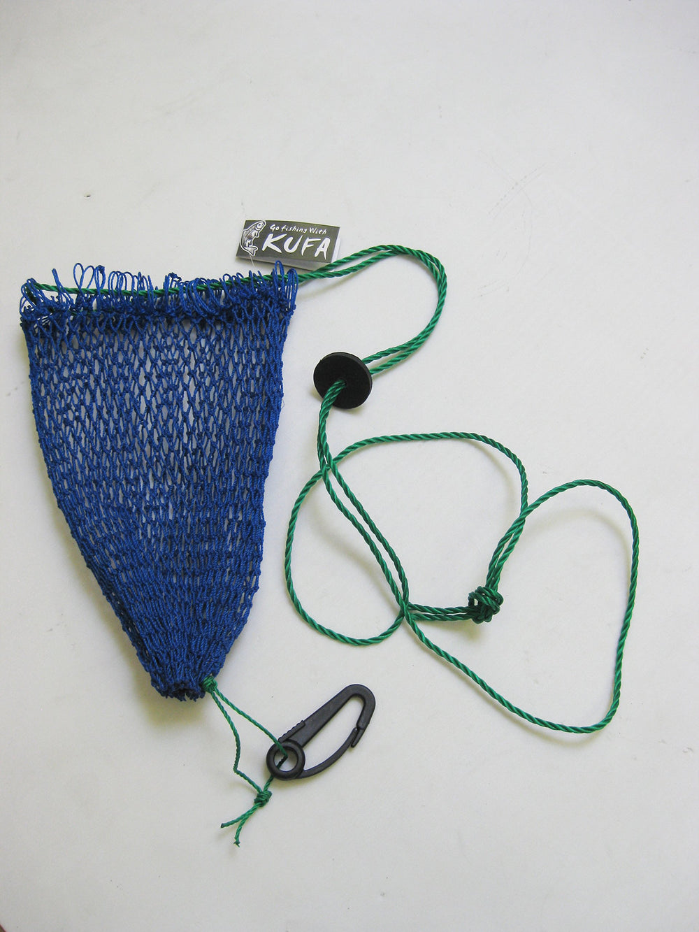 KUFA bait bag shows hook placement option to deter bait escape