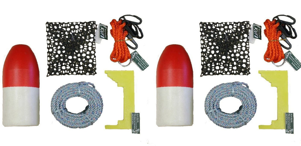KUFA crab trap kit with 100 ft lead core rope for dependable deployment