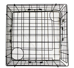 KUFA vinyl-coated crab trap compact storage view demonstrates easy transport and space-saving design