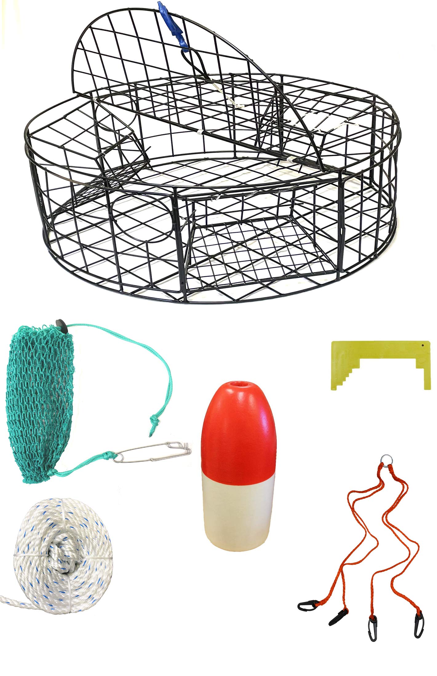 KUFA crab trap top opening enables fast baiting and entry.