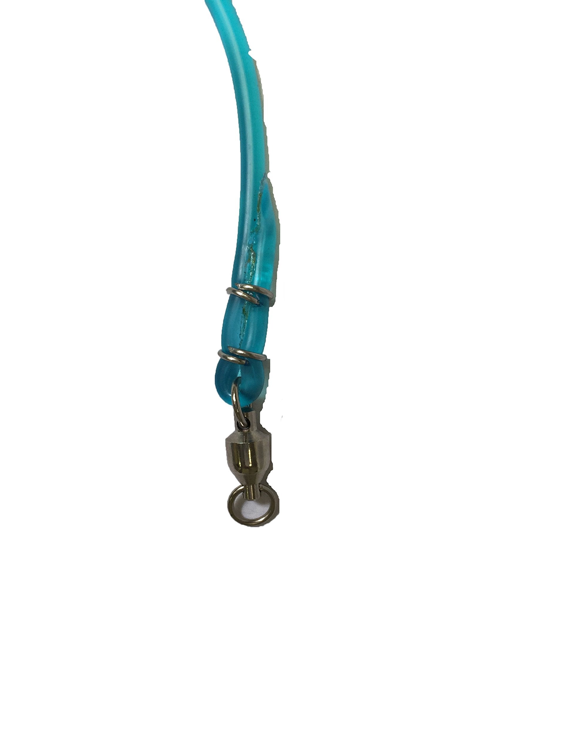 KUFA downrigger snubber with swivel 15-inch clear absorbs shocks and protects line.
