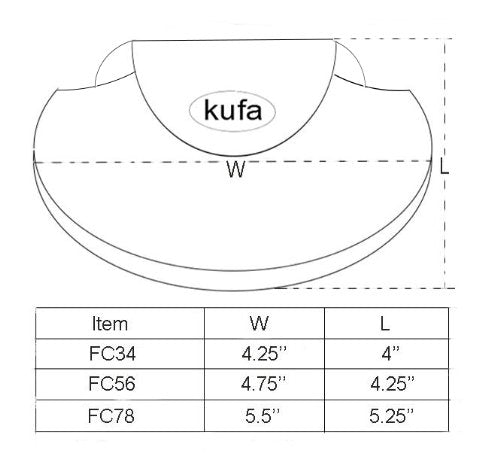 KUFA fly reel cover 5/6 blue purple color block design stands out